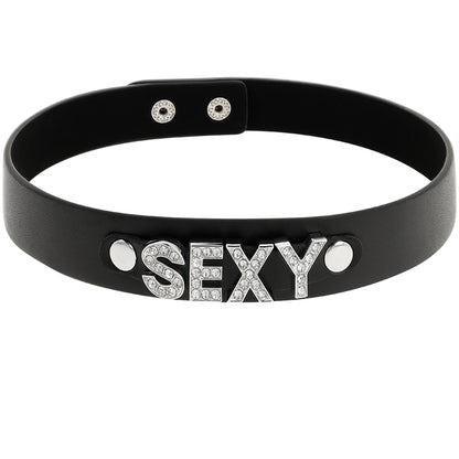 COQUETTE CHIC DESIRE SEXY VEGAN LEATHER CHOKER