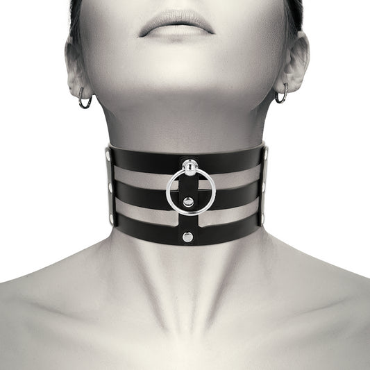 COQUETTE CHIC DESIRE FETISH STYLE VEGAN LEATHER CHOKER