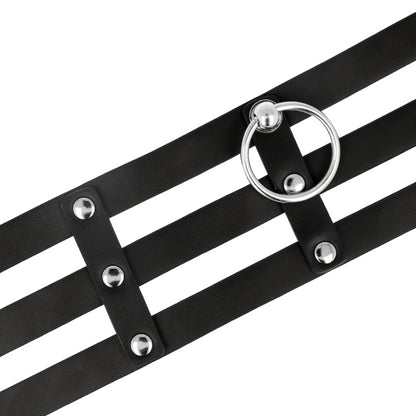 COQUETTE CHIC DESIRE FETISH STYLE VEGAN LEATHER CHOKER