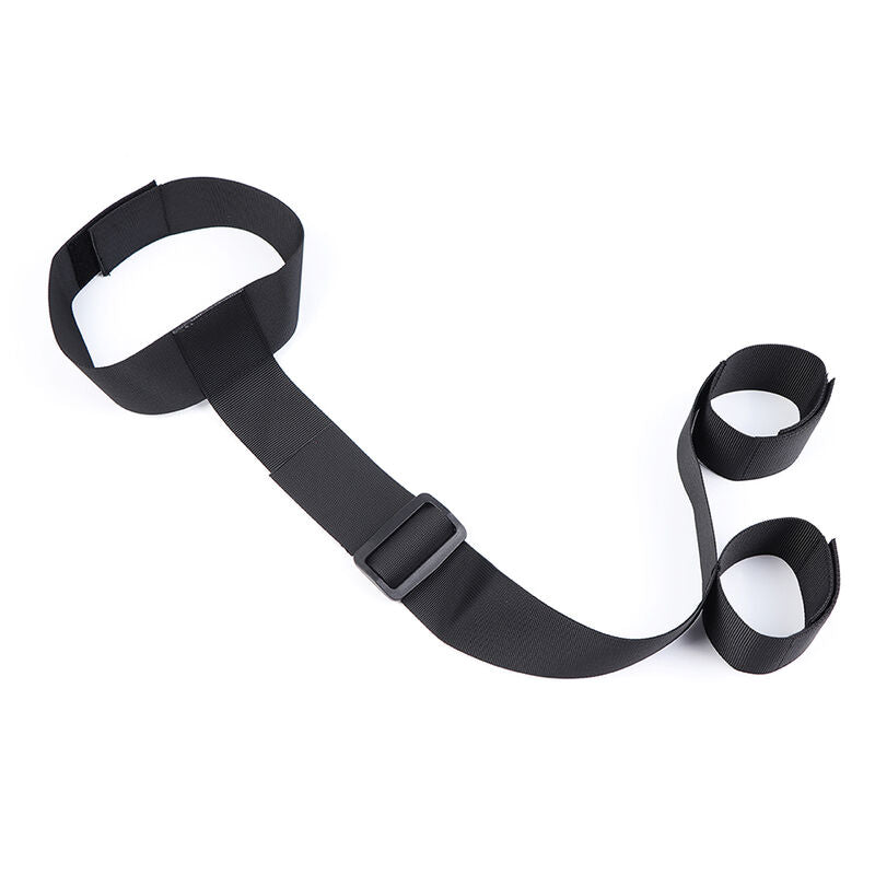 OHMAMA FETISH WRIST HANDCUFFS AND NYLON COLLAR