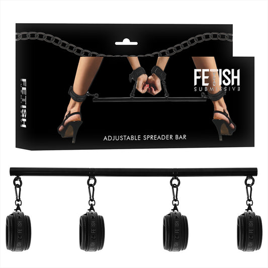 FETISH SUBMISSIVE BONDAGE ADJUSTABLE SEPARATOR BAR 4 PIECES