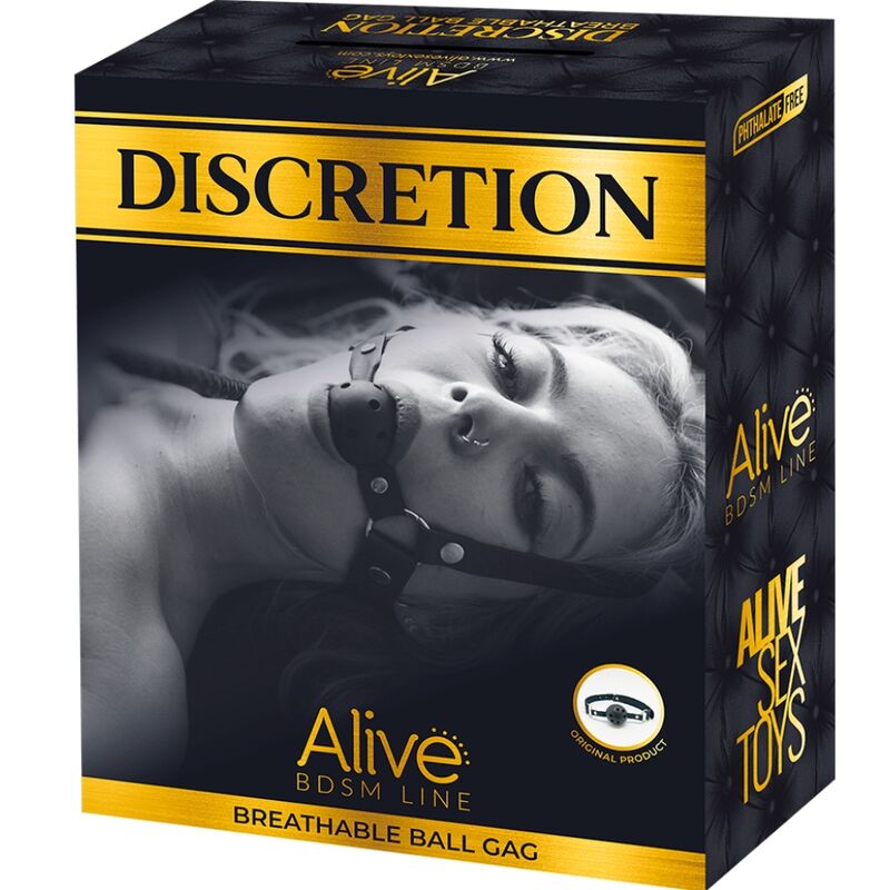 ALIVE DISCRETION BREATHABLE GAG RED