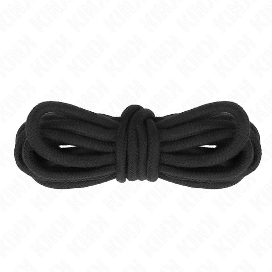 KINK COTTON ROPE 10 METER BLACK