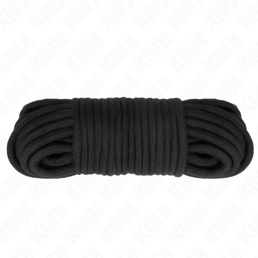 KINK COTTON ROPE 20 METER BLACK