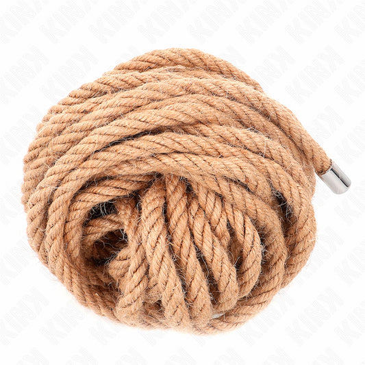 KINK HEMP ROPE WITH METAL HEAD 10 METER