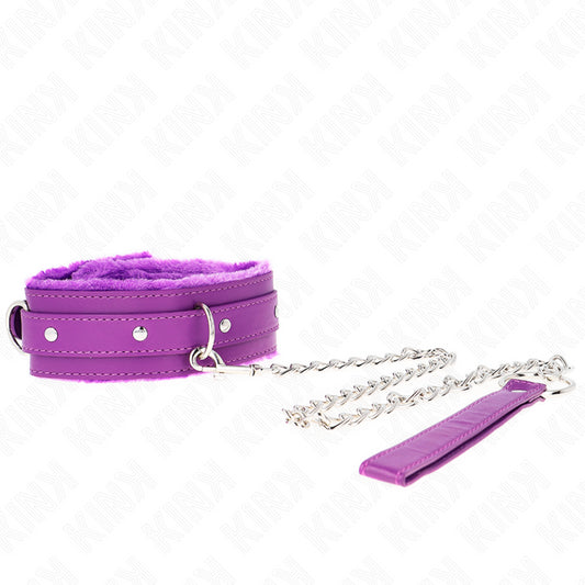 KINK COLLAR WITH LEASH 65 CM WITH RESTRICTIONS PURPLE 36 42 CM X 55 CM