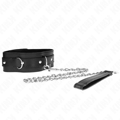 KINK COLLAR WITH BELT 65 CM WITH STRAP BLACK 54 X 45 CM