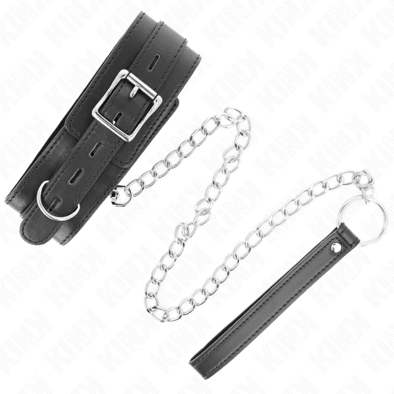 KINK COLLAR WITH BELT 65 CM WITH STRAP BLACK 54 X 45 CM