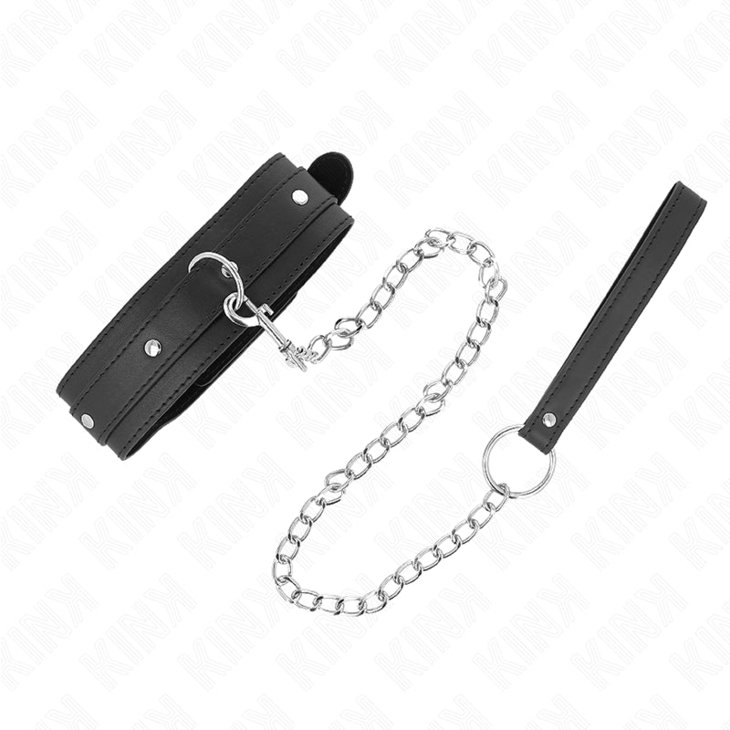 KINK NECKLACE WITH LEASH 65 CM 1 RING ADJUSTABLE 38 49 CM X 5 CM