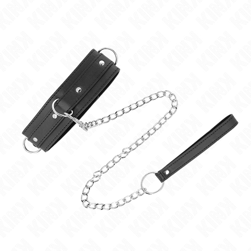 KINK NECKLACE WITH LEASH 65 CM 3 RING MODEL 1 ADJUSTABLE 38 49 CM X 5 CM