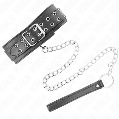 KINK NECKLACE WITH STRAP 65 CM SILVER BUCKLES ADJUSTABLE 33 46 CM X 55 CM