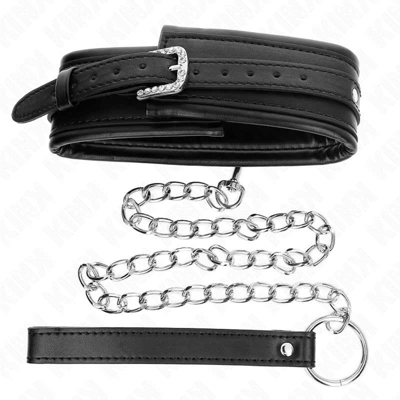 KINK NECKLACE WITH SHINY BUCKLE STRAP 65 CM 485 CM X 53 CM