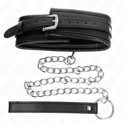 KINK NECKLACE WITH SHINY BUCKLE STRAP 65 CM 485 CM X 53 CM