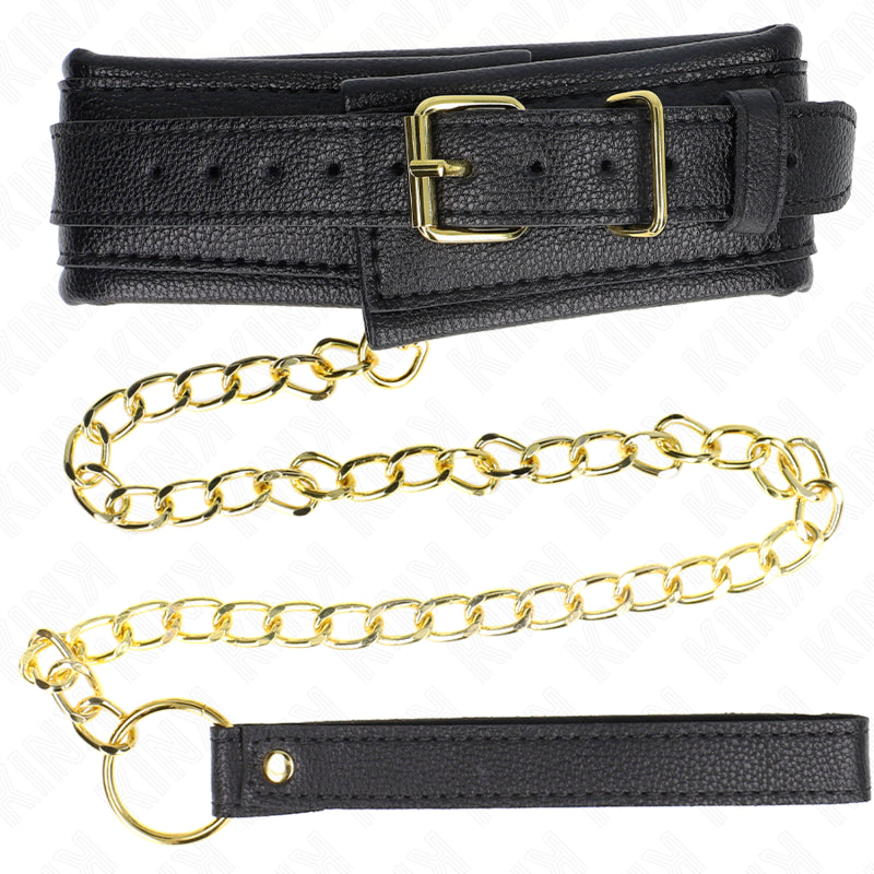 KINK NECKLACE WITH SPONGE IMITATION LEATHER STRAP MODEL 1 ADJUSTABLE 37 54 CM X 3 CM