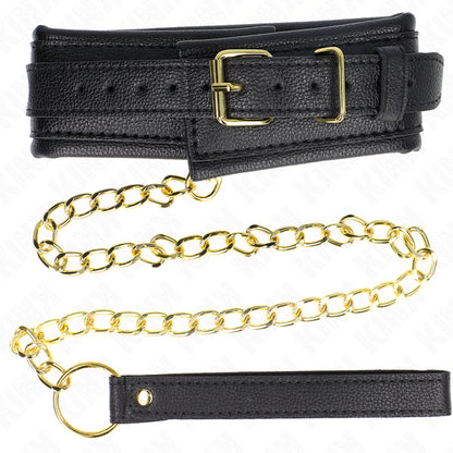 KINK NECKLACE WITH SPONGE IMITATION LEATHER STRAP MODEL 1 ADJUSTABLE 37 54 CM X 3 CM