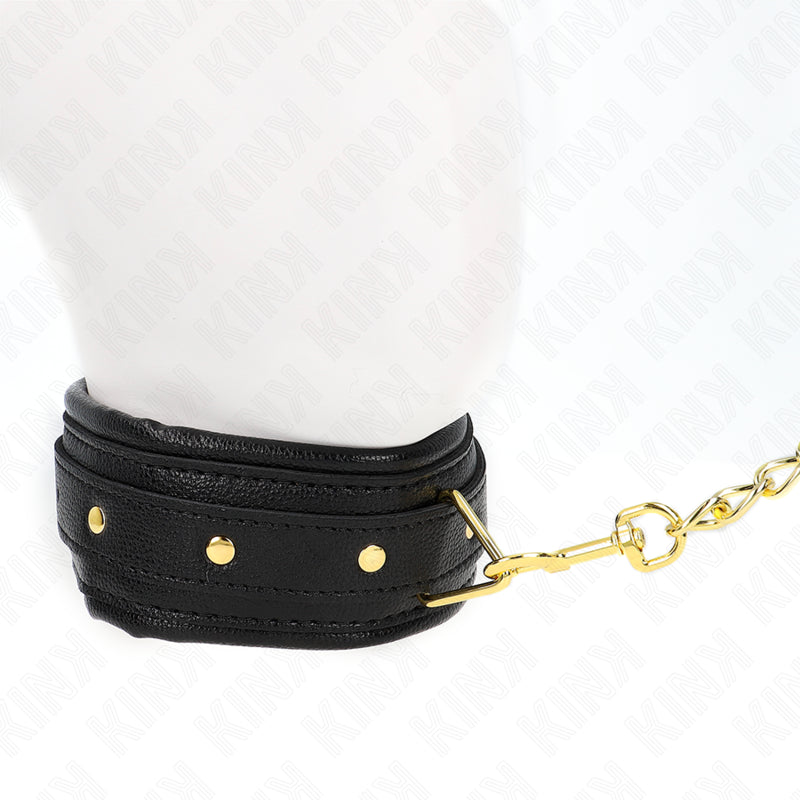 KINK NECKLACE WITH SPONGE IMITATION LEATHER STRAP MODEL 1 ADJUSTABLE 37 54 CM X 3 CM