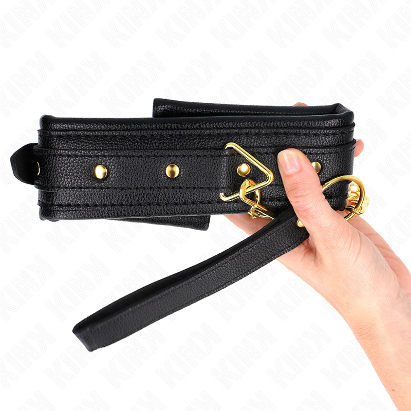 KINK NECKLACE WITH SPONGE IMITATION LEATHER STRAP MODEL 1 ADJUSTABLE 37 54 CM X 3 CM