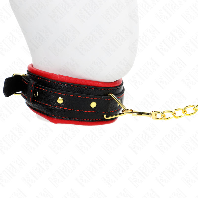 KINK NECKLACE WITH SPONGE IMITATION LEATHER STRAP MODEL 2 ADJUSTABLE 37 54 CM X 3 CM