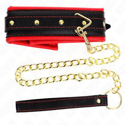 KINK NECKLACE WITH SPONGE IMITATION LEATHER STRAP MODEL 2 ADJUSTABLE 37 54 CM X 3 CM