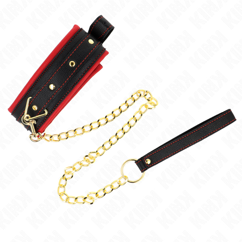 KINK COLLAR WITH PLAIN FABRIC LEASH ADJUSTABLE 33 48 CM X 57 CM