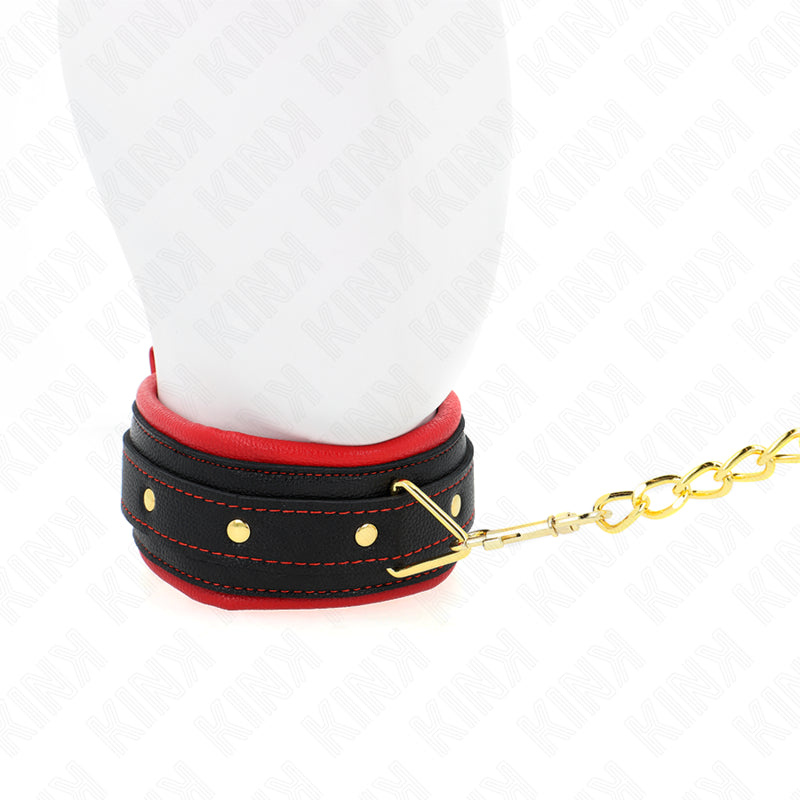 KINK COLLAR WITH PLAIN FABRIC LEASH ADJUSTABLE 33 48 CM X 57 CM