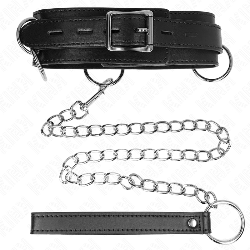 KINK 3 RING SLAVERY NECKLACE WITH STRAP 80 CM 53 X 5 CM