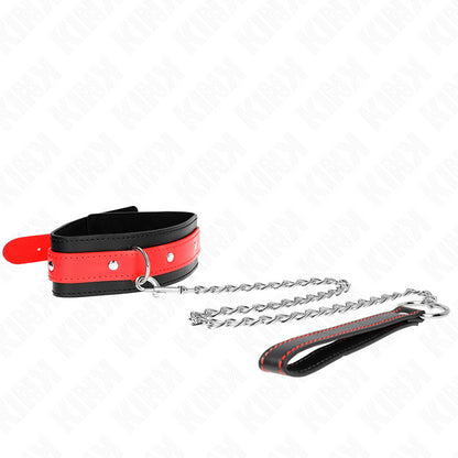 KINK NECKLACE WITH RED STRAP 65 CM AJUSTABLE 36 43 CM X 5 CM