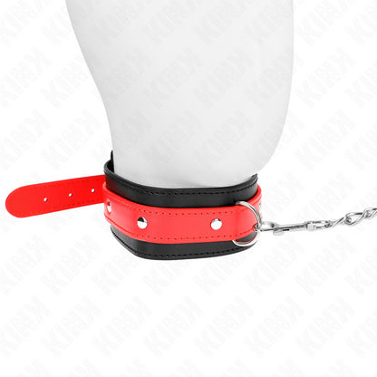 KINK NECKLACE WITH RED STRAP 65 CM AJUSTABLE 36 43 CM X 5 CM