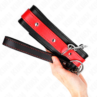 KINK NECKLACE WITH RED STRAP 65 CM AJUSTABLE 36 43 CM X 5 CM