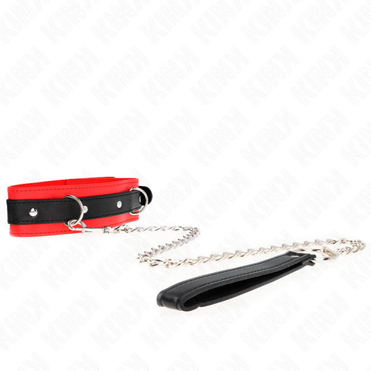 KINK BASIC MODEL COLLAR WITH LEASH 65 CM MODEL 3 RED 53 X 5 CM