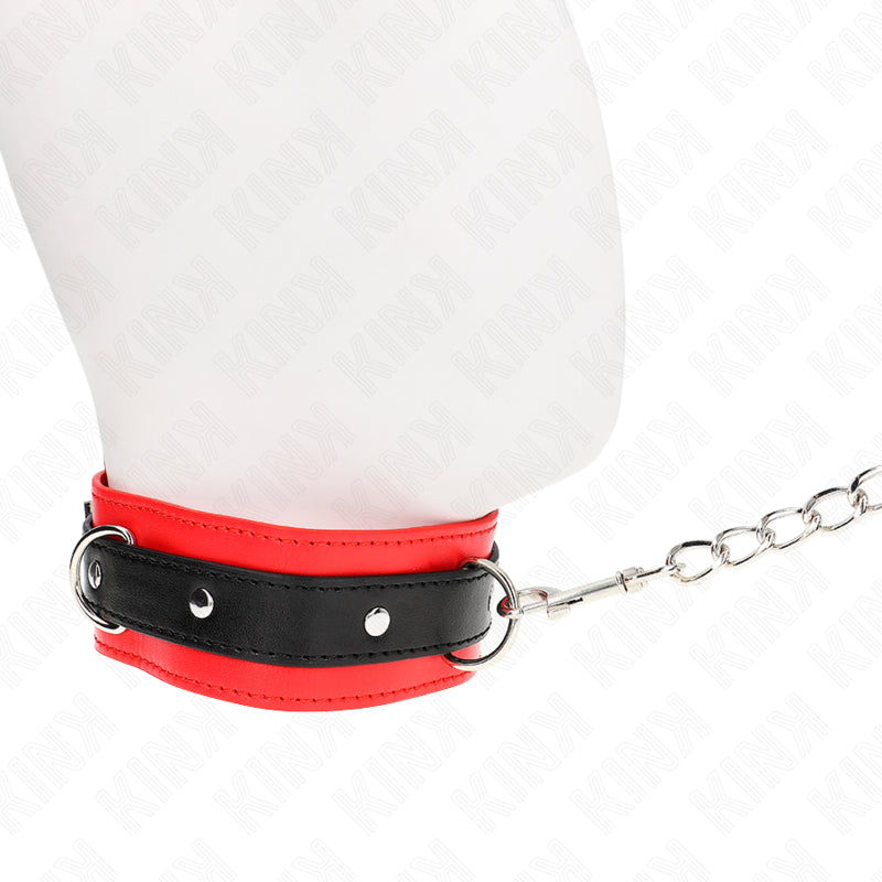 KINK BASIC MODEL COLLAR WITH LEASH 65 CM MODEL 3 RED 53 X 5 CM