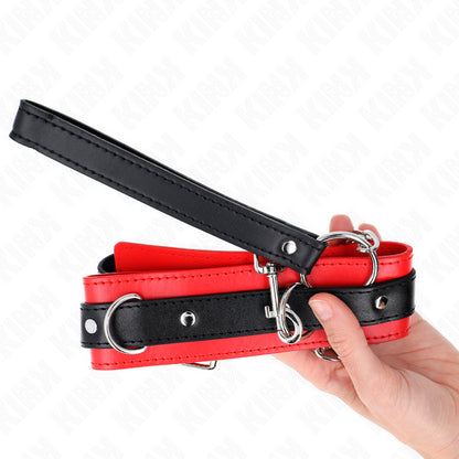 KINK BASIC MODEL COLLAR WITH LEASH 65 CM MODEL 3 RED 53 X 5 CM