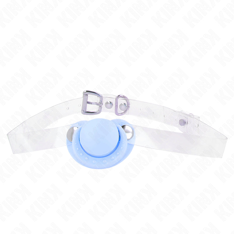 KINK LIGHT BLUE PACIFIER SHAPED GAG 55 x 4 CM ADJUSTABLE 43 60 CM