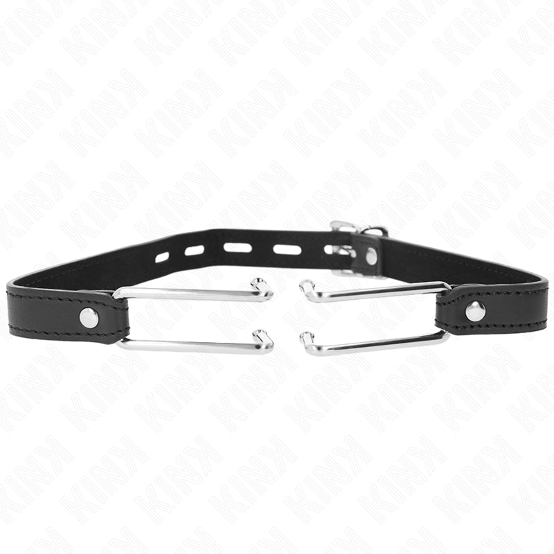 KINK METAL HOOK GAG 115 CM WITH LEATHERETTE STRAP ADJUSTABLE 39 58 CM X 2 CM