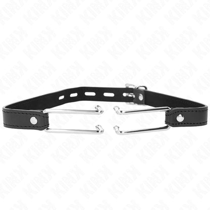 KINK METAL HOOK GAG 115 CM WITH LEATHERETTE STRAP ADJUSTABLE 39 58 CM X 2 CM