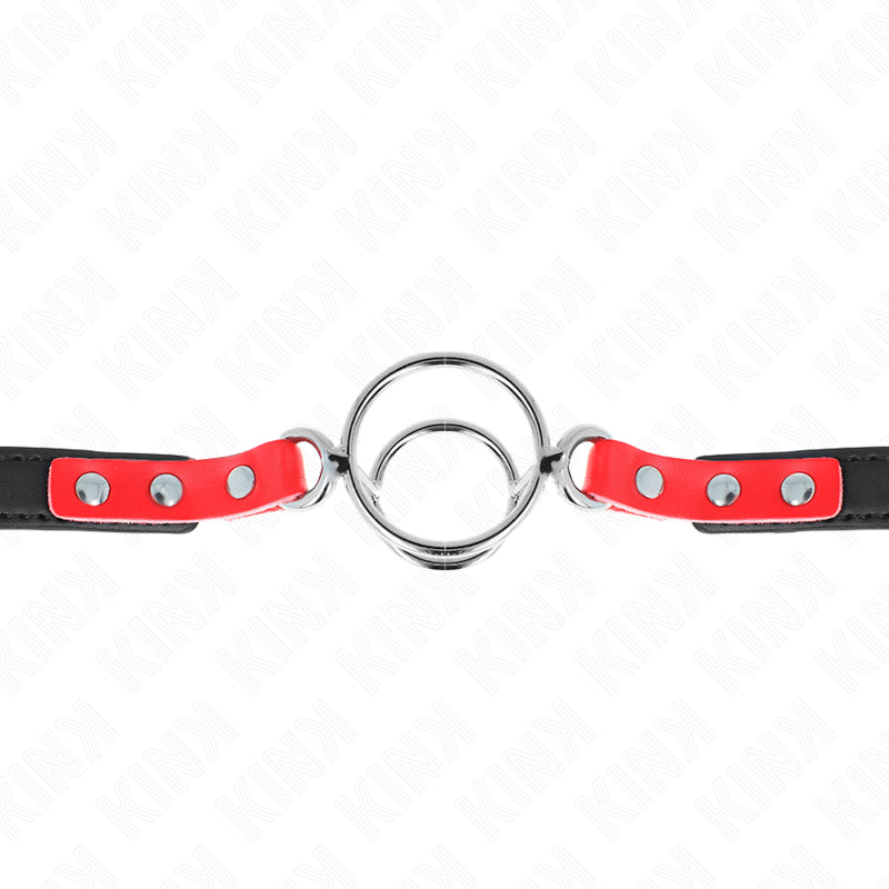 KINK GAG WITH MULTIPLE O RINGS 4 48 CM RED 38 X 56 CM