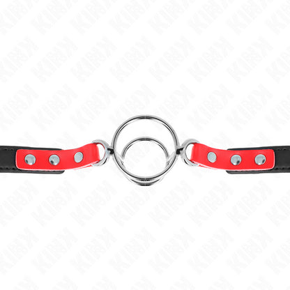 KINK GAG WITH MULTIPLE O RINGS 4 48 CM RED 38 X 56 CM