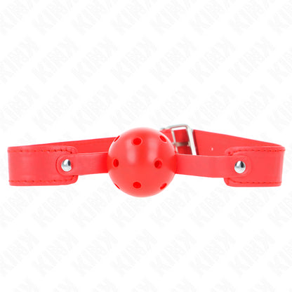 KINK RED BREATHABLE BALL 45 CM GAG 65 x 25 CM