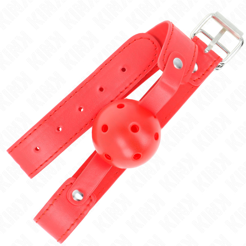 KINK RED BREATHABLE BALL 45 CM GAG 65 x 25 CM