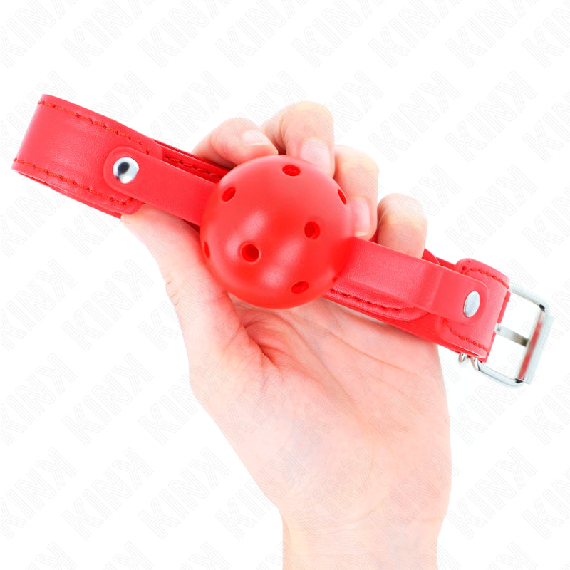 KINK RED BREATHABLE BALL 45 CM GAG 65 x 25 CM