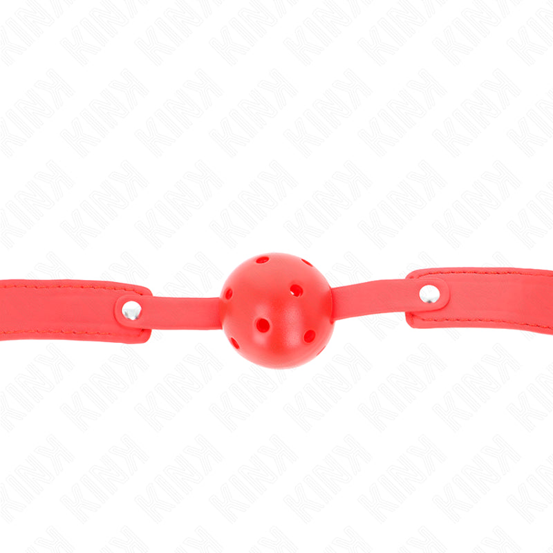 KINK RED BREATHABLE BALL 45 CM GAG 65 x 25 CM