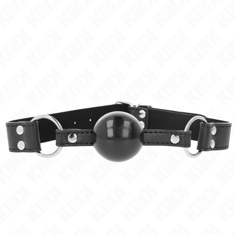 KINK SOFT AND SOLID BALL 4 CM GAG WITH LEATHERETTE STRAP 62 x 25 CM ADJUSTABLE 42 58 CM