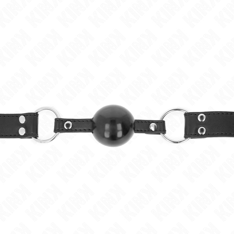 KINK SOFT AND SOLID BALL 4 CM GAG WITH LEATHERETTE STRAP 62 x 25 CM ADJUSTABLE 42 58 CM