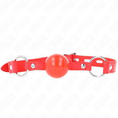 KINK TPE BALL 4 CM GAG WITH ROJO LOCK 60 x 2 CM