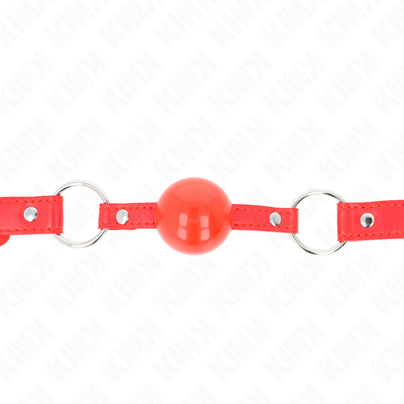 KINK TPE BALL 4 CM GAG WITH ROJO LOCK 60 x 2 CM