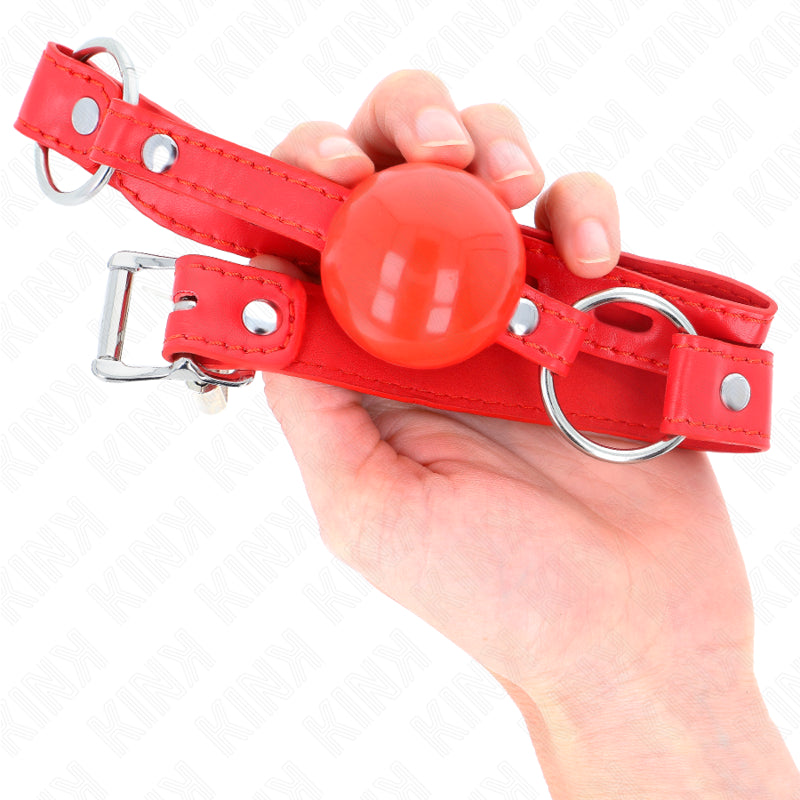 KINK TPE BALL 4 CM GAG WITH ROJO LOCK 60 x 2 CM