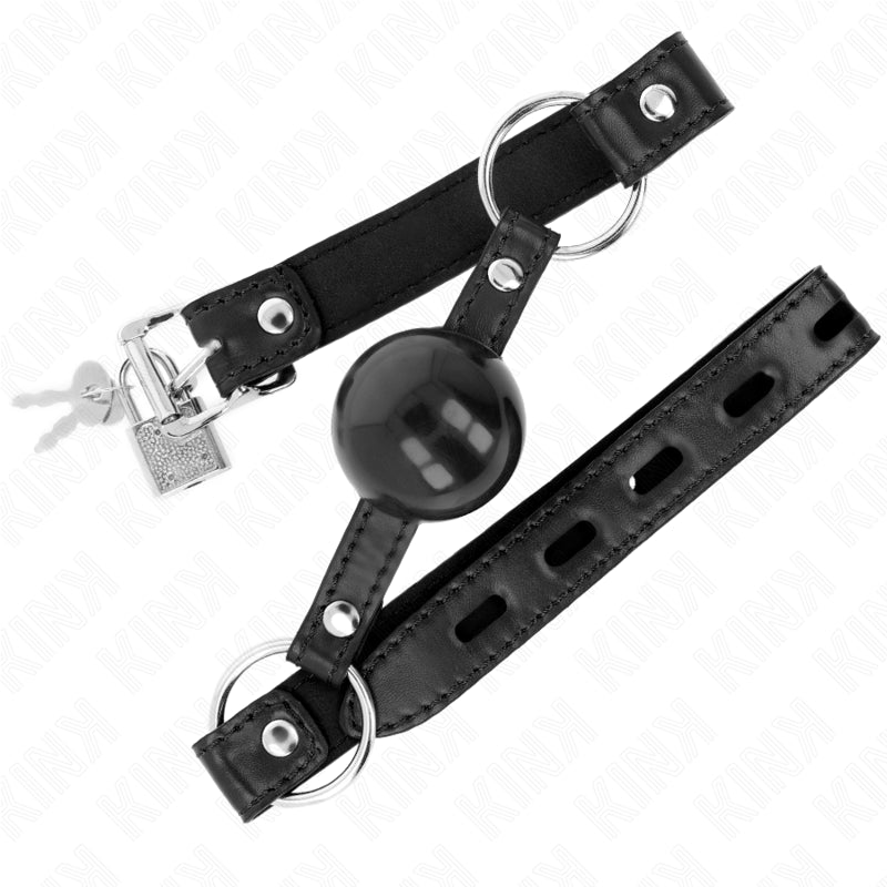 KINK BLACK TPE BALL 4 CM GAG 60 x 2 CM