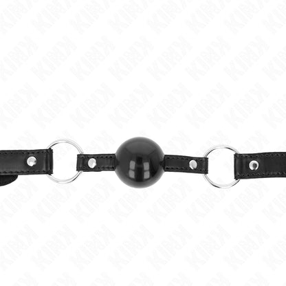 KINK BLACK TPE BALL 4 CM GAG 60 x 2 CM