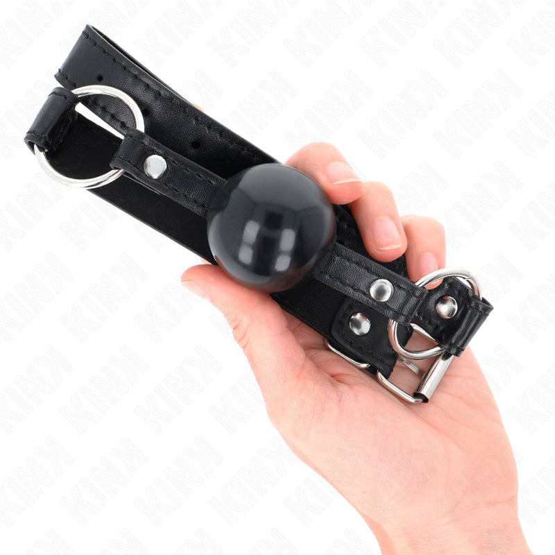 KINK BLACK TPE BALL 4 CM GAG 60 x 2 CM