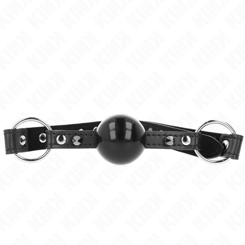 KINK BALL 4 CM GAG WITH TIP RIVET AND SNAP LOCK 65 x 2 CM